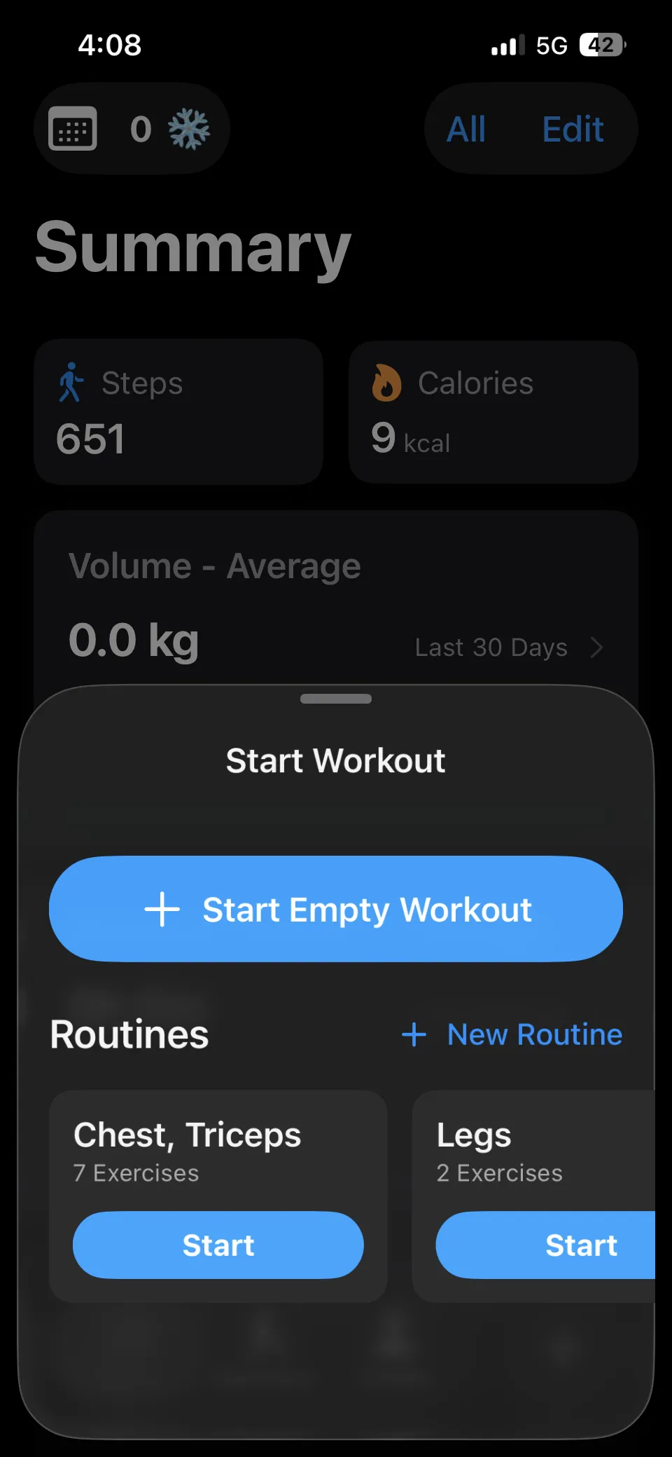 Avya routines screen